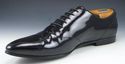 GUCCI sz 44.5 E PATENT WINGTIP OXFORDS 189911 MENS