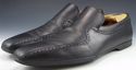 GUCCI sz 9.5 LEATHER BICYCLE TOE LOAFERS 162621 ME