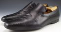 GUCCI sz 42 E LEATHER BICYCLE TOE OXFORDS 162621 M