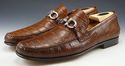 FERRAGAMO sz 8.5 FAVORITO ALLIGATOR BIT LOAFER UR9