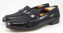 FERRAGAMO sz 9 B DEAN PATENT TUXEDO LOAFERS UH3231