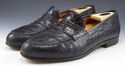 FERRAGAMO sz 9.5EE TEXAS CROCODILE LOAFERS UG12813