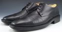 GUCCI sz 8 LEATHER CAP TOE OXFORDS 1115339 MENS BL