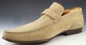 GIVENCHY sz 44 SUEDE MOCCASIN TOE STRAP LOAFERS ME