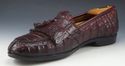 BRUNO MAGLI sz 10 JARED CROCODILE TASSEL LOAFERS M