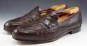 FERRAGAMO sz 10 TEXAS CROCODILE LOAFERS UG16937 ME