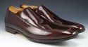 GUCCI sz 9 PATENT LEATHER APRON TOE LOAFERS 170340