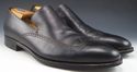 GUCCI sz 11 LEATHER WINGTIP LOAFERS 138216 MENS BL