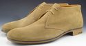 PRADA sz 8.5 SUEDE PLAIN TOE ANKLE BOOTS 2TF010 ME