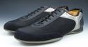 PRADA sz 11 NYLON MESH & LEATHER SNEAKERS 4E1020 M