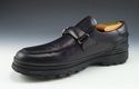 FERRAGAMO sz 7 LEATHER BUCKLE STRAP LOAFERs NU2009