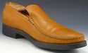 TODS sz 11 LEATHER MOCCASIN TOE LOAFERS MENS LIGHT