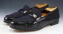 FERRAGAMO sz 7 EE DEAN PATENT TUXEDO LOAFERS UH331