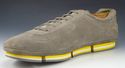 PRADA sz 10 SUEDE LACE UP SNEAKERS 4E2348 MENS GRA