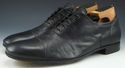 PRADA sz 9.5 LEATHER CAP TOE OXFORDS 2E2720 MENS B