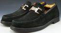 FERRAGAMO sz 8 DIME SUEDE BIT LOAFERS UR35328 MENS