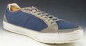 PRADA sz 11 SUEDE & NYLON LACE UP SNEAKERS 4E2124 