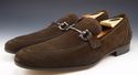 New - FERRAGAMO sz 10.5 TAPAS SUEDE BIT LOAFERS ME