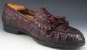 BRUNO MAGLI sz 10 JARED CROCODILE TASSEL LOAFERS M