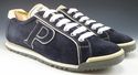 PRADA sz 7.5 SUEDE ROUND TOE LACE UP SNEAKERS 4E21