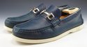 FERRAGAMO sz 11 SIGNATURE BIT BOAT / DECK LOAFERS 