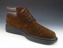 FERRAGAMO sz 9 SUEDE ANKLE BOOT UH25651 MENS BROWN