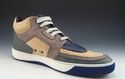 LANVIN sz 13 LEATHER & SUEDE MID TOP SNEAKERS MENS