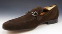 New - FERRAGAMO sz 10.5 TAPAS SUEDE BIT LOAFERS ME