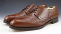 FERRAGAMO sz 9.5 LEATHER PLAIN TOE OXFORDS UG52526