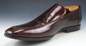 GUCCI sz 9 PATENT LEATHER APRON TOE LOAFERS 170340