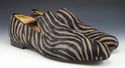 JIMMY CHOO sz 44 SLOANE ZEBRA CALF HAIR LOAFERS ME