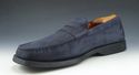 TOD'S sz 10 NUBUCK MOCCASIN TOE STRAP LOAFER MENS 