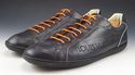 LOUIS VUITTON sz 11 LEATHER LOW CUT SNEAKERS GO008