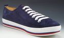 PRADA sz 6.5 SUEDE ROUND TOE LACE UP SNEAKERS 4E24