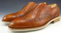 FERRAGAMO sz 8 RICHIE WINGTIP LACE LESS OXFORDS ME