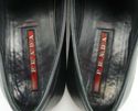 PRADA SPORT sz 9 LEATHER LOAFER 4D1651 MENS BLACK 