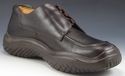 PRADA sz 40 LEATHER TEXTURED SOLE OXFORDS 3300 MEN