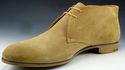 PRADA sz 8.5 SUEDE PLAIN TOE ANKLE BOOTS 2TF010 ME