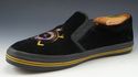 RALPH LAUREN sz 7 POLO VELVET BOAT/DECK SLIPPERS M