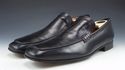 FERRAGAMO sz 8 EE LEATHER APRON TOE LOAFER VF20459