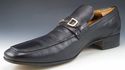 GUCCI sz 12.5 LEATHER APRON TOE BIT LOAFERS 247499