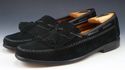 FERRAGAMO sz 8 SAMSON SUEDE TASSEL & KILT LOAFERS 