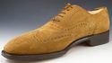 FERRAGAMO sz 10 SUEDE WINGTIP OXFORDS KD1779 MENS 