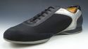 PRADA sz 11 NYLON MESH & LEATHER SNEAKERS 4E1020 M