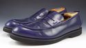 GUCCI sz 10 LEATHER COLLEGE STRAP LOAFERS 247495 M