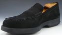 TODS sz 9 SUEDE MOCCASIN TOE STRAP LOAFERS MENS BL