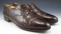 FERRAGAMO sz 13 CAP TOE CROCODILE OXFORDS 1449112 