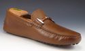 TOD'S sz 7 LEATHER "T" BIT DRIVING MOCCASINS MENS 