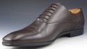 GUCCI sz 10.5 LEATHER PLAIN TOE OXFORDS 278956 MEN