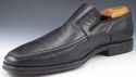 BRUNO MAGLI sz 10.5 RAGING LEATHER SQUARE TOE LOAF